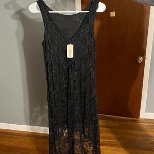 NEW- Forever 21 Black Floral Lace Dress